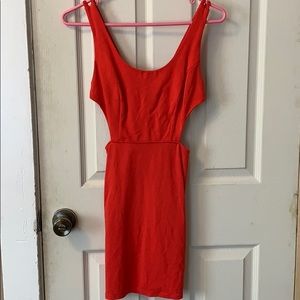 Red Cut Out Dress